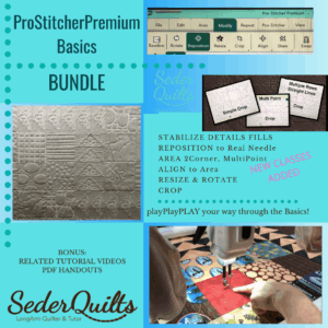3003 Bundle ProStitcher Basics (6classes) +60minTutorTime